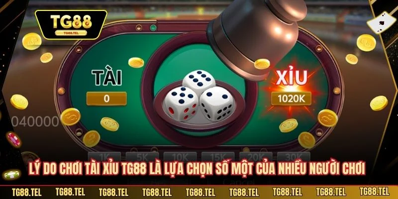 Lý do chơi Tài Xỉu TG88 là lựa chọn số một của nhiều người chơi